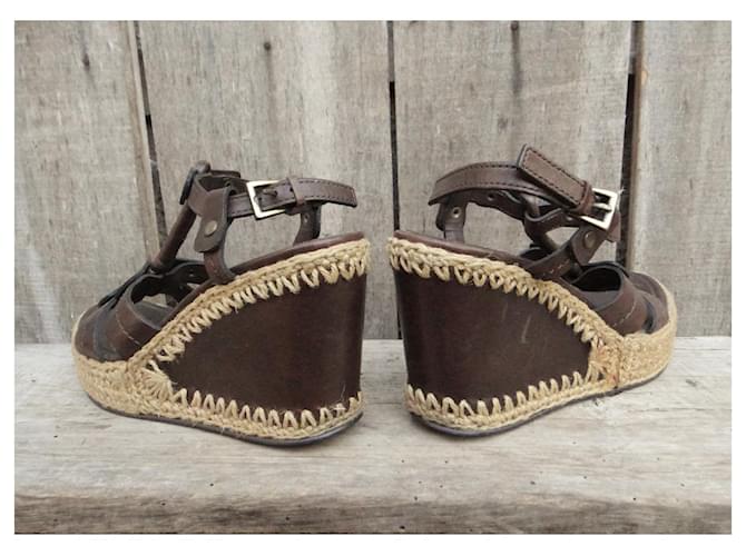 Sandali con zeppa Ash p 37 Marrone scuro - vista 4