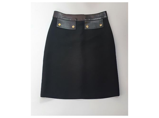 Falda Gucci de lana negra Negro - vista 4