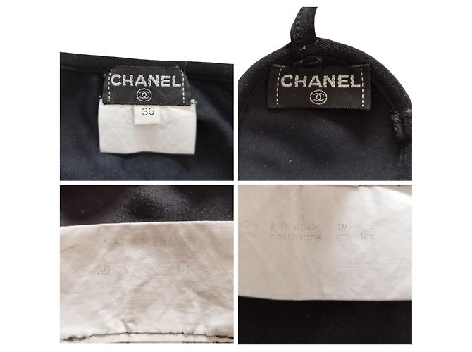 Bikini icónico de Chanel Desfile de moda Primavera Verano 1996 Negro - vista 10