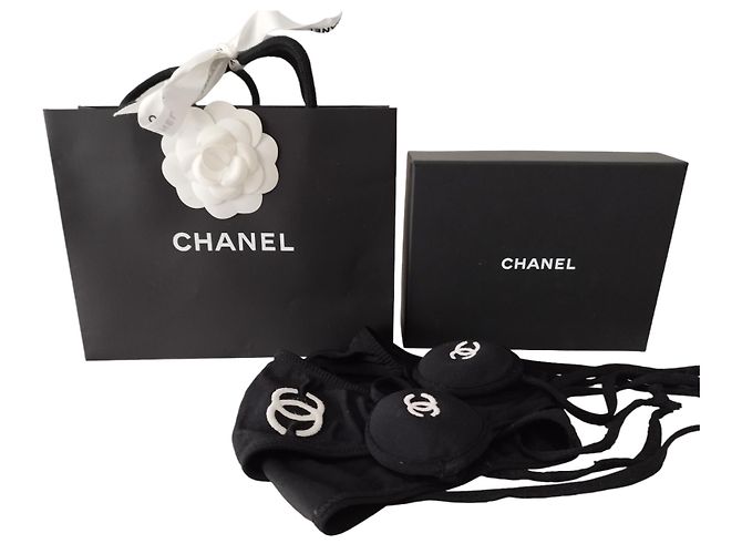 Bikini icónico de Chanel Desfile de moda Primavera Verano 1996 Negro - vista 7