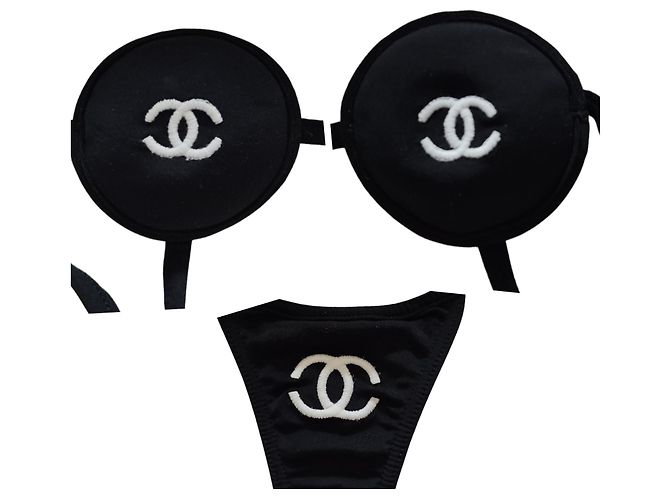Bikini icónico de Chanel Desfile de moda Primavera Verano 1996 Negro - vista 9
