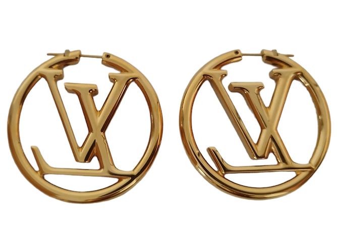 Orecchini Louis Vuitton Louise in metallo dorato D'oro - vista 2