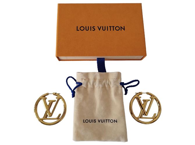 Orecchini Louis Vuitton Louise in metallo dorato D'oro - vista 4