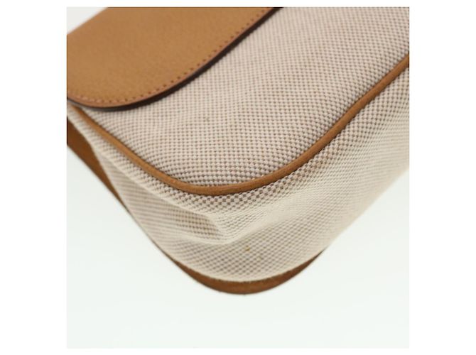 Hermès HERMES Colorado PM Borsa a Spalla Tela Pelle Beige Auth 42860alla - vista 13