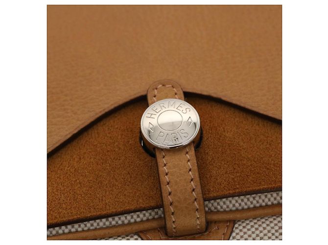 Hermès HERMES Colorado PM Borsa a Spalla Tela Pelle Beige Auth 42860alla - vista 14
