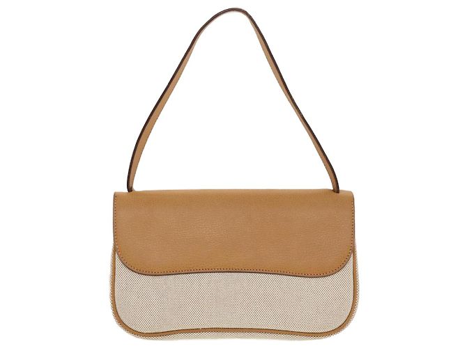 Hermès HERMES Colorado PM Borsa a Spalla Tela Pelle Beige Auth 42860alla - vista 3