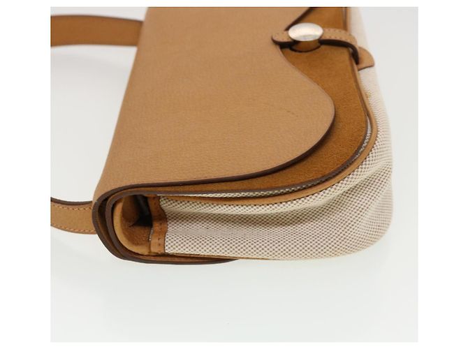 Hermès HERMES Colorado PM Borsa a Spalla Tela Pelle Beige Auth 42860alla - vista 5