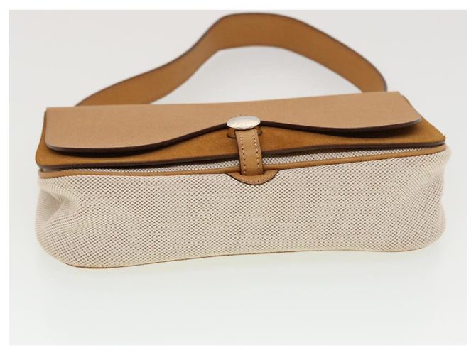 Hermès HERMES Colorado PM Borsa a Spalla Tela Pelle Beige Auth 42860alla - vista 9