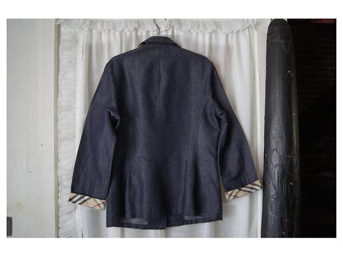 Chaqueta de mezclilla Burberry azul de algodón - vista 2