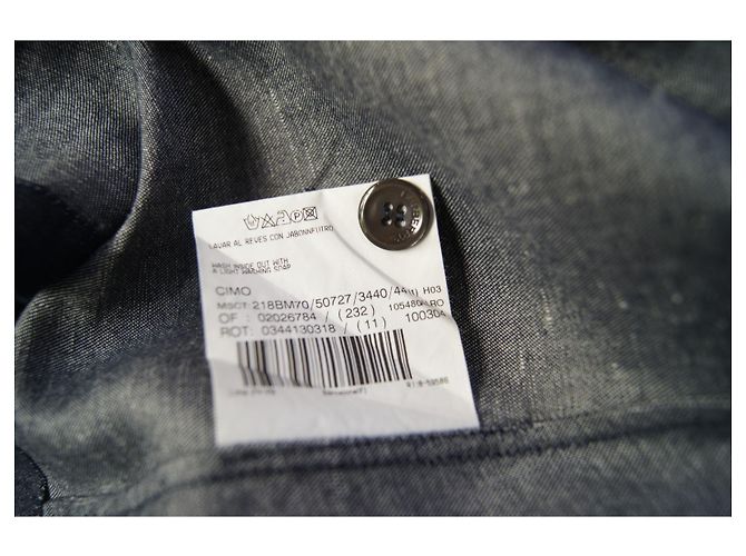 Chaqueta de mezclilla Burberry azul de algodón - vista 4