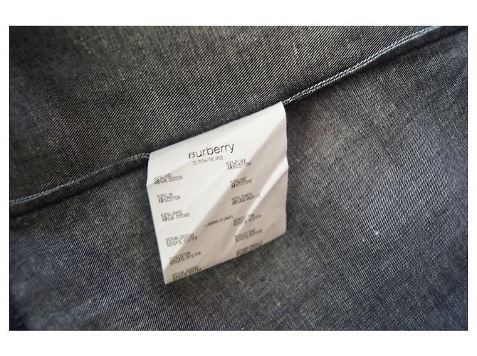 Chaqueta de mezclilla Burberry azul de algodón - vista 5