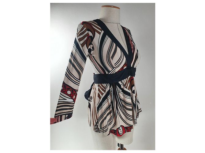 Top Elisabetta Franchi Celyn B de viscosa Multicolor - vista 3