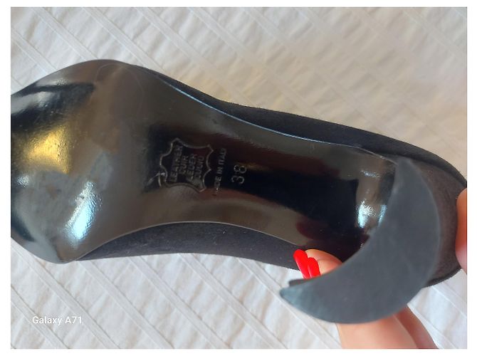 Fendi High Heels aus schwarzem Leder Größe 38 - Ansicht 4
