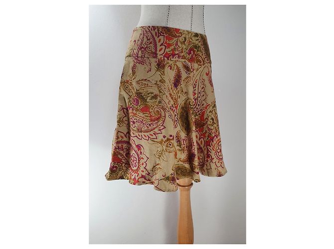 Gonna in lino Ralph Lauren multicolore - vista 2