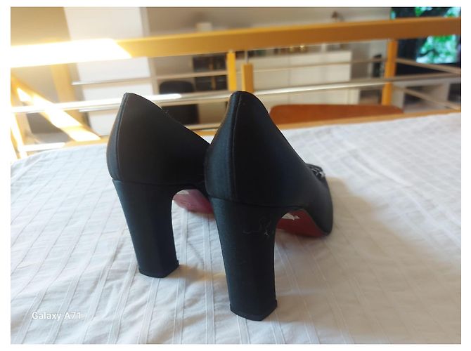Décolleté Moschino in pelle nera Nero - vista 4