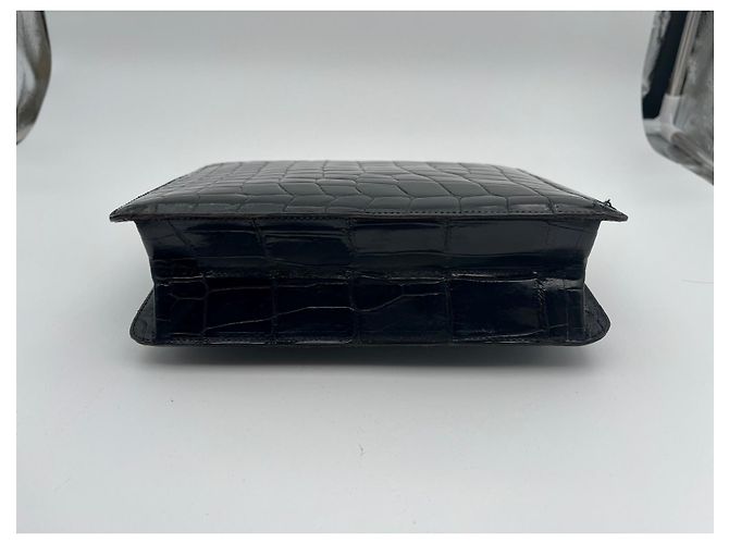 Timeless Classica borsa Chanel in coccodrillo nero - vista 4