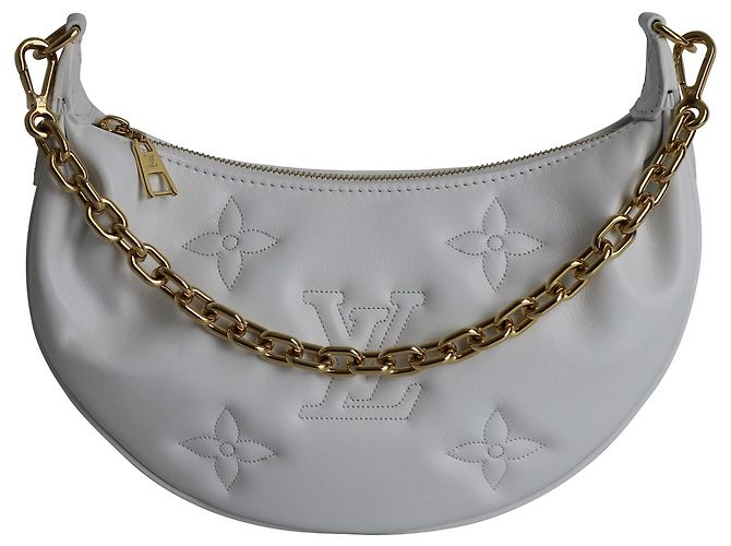 Louis Vuitton Over The Moon in pelle di vitello bianca Bianco - vista 3