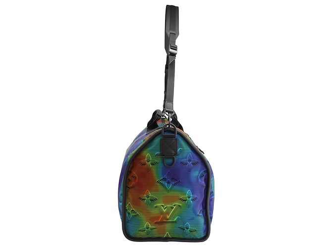 Louis Vuitton Monogram 3D 2054 Reversible Keepall Bandoulière 50 Bag in Multicolor Nylon - view 2