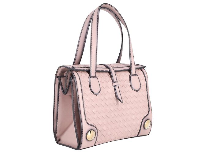 Bottega Veneta Tote Bag con manico foderato in pelle di vitello rosa Marrone Rosso - vista 2