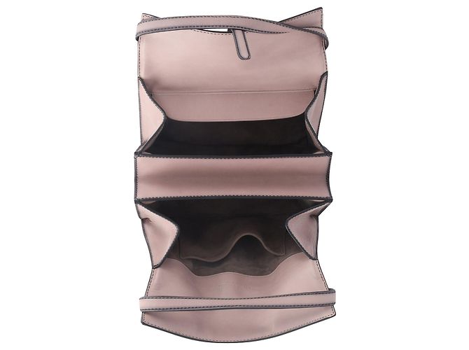 Bottega Veneta Tote Bag con manico foderato in pelle di vitello rosa Marrone Rosso - vista 5