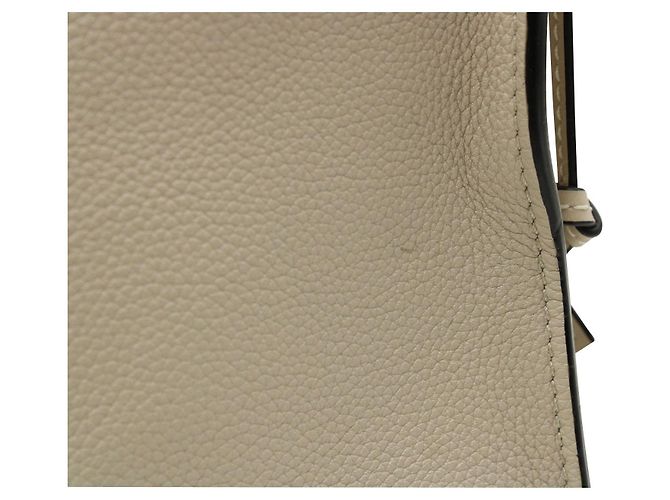 Loewe Cushion Tote Bag in Pelle di vitello Beige Marrone - vista 15