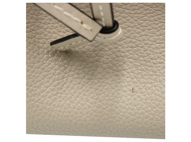 Loewe Cushion Tote Bag in Pelle di vitello Beige Marrone - vista 18