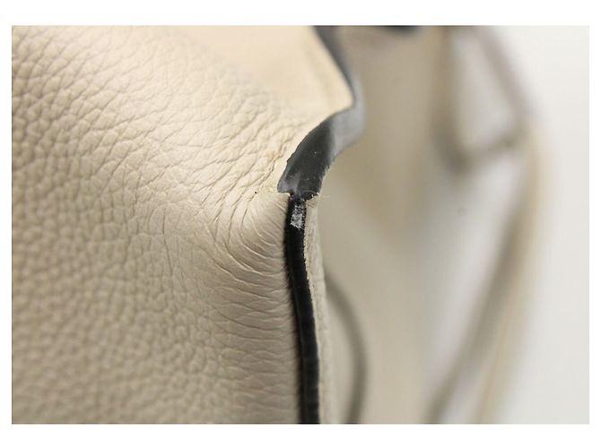 Loewe Cushion Tote Bag in Pelle di vitello Beige Marrone - vista 20
