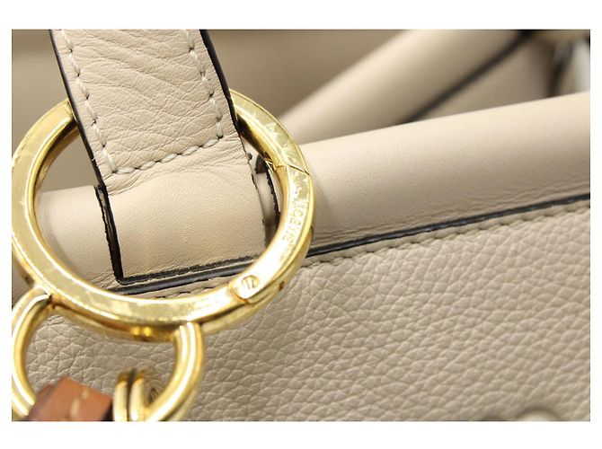 Loewe Cushion Tote Bag in Pelle di vitello Beige Marrone - vista 8