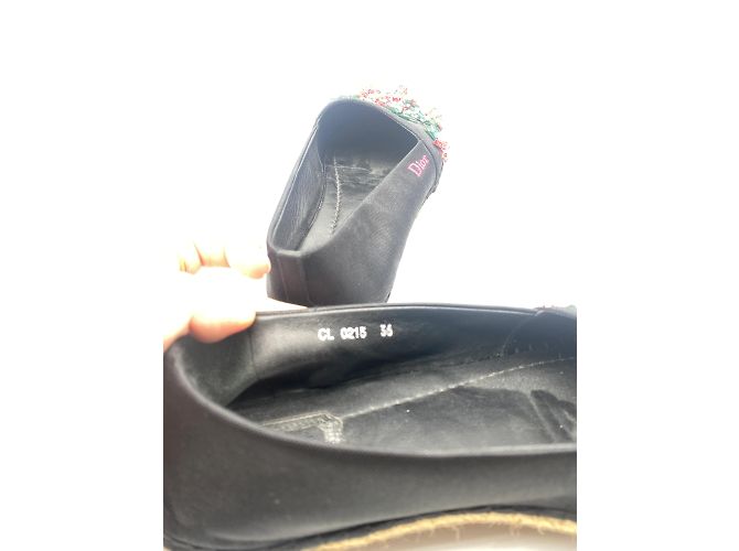 Bailarinas Dior T.EU 36 Tela Negro - vista 8