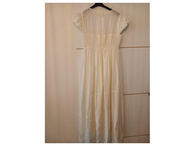 Chloé Langes Seidenkleid Weiß - Ansicht 2