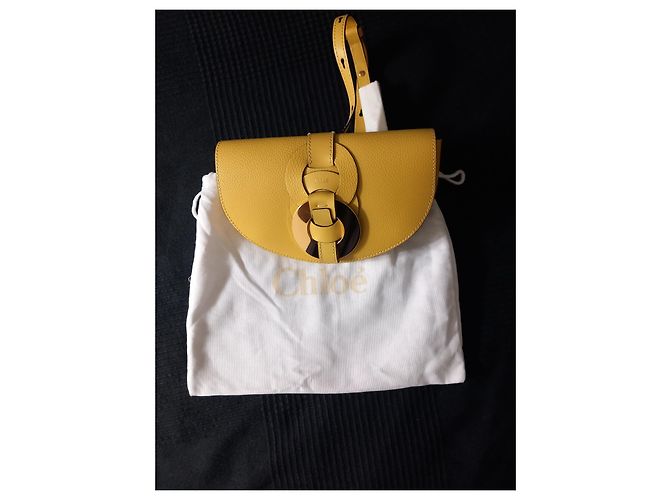 Marsupio Chloé in pelle giallo - vista 3