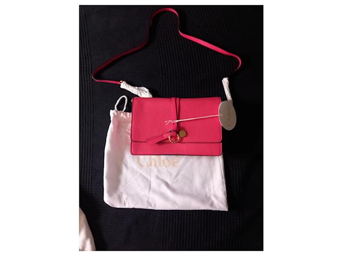 Borsa Chloé in pelle rosa - vista 4