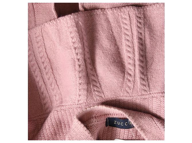 Zucca Strickjacke Rosa aus Wolle und Acryl S Pink - Ansicht 3