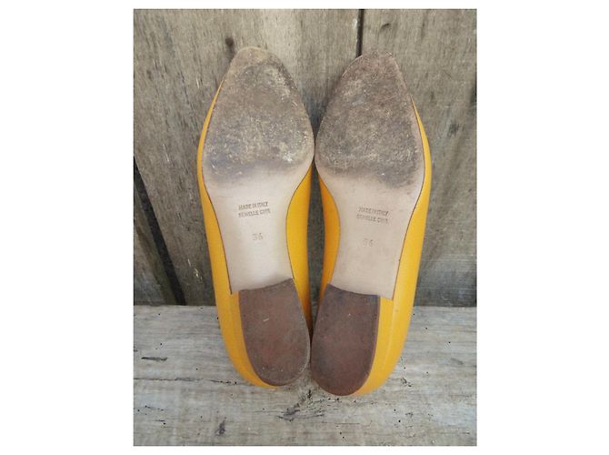 Céline Décolleté vintage p 36 Giallo - vista 4