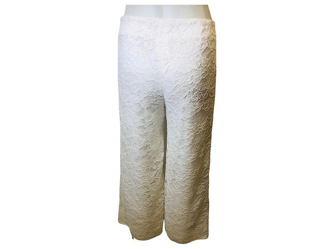 Autre Marque Metradamo-Spitzenhose Weiß - Ansicht 4