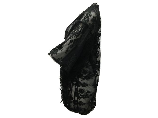 Agent Provocateur Giacca in pizzo kimono nero - vista 2