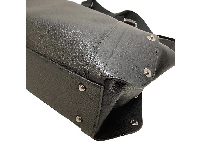 Akris Black Pebbled Leather 2 WAY bag - view 4