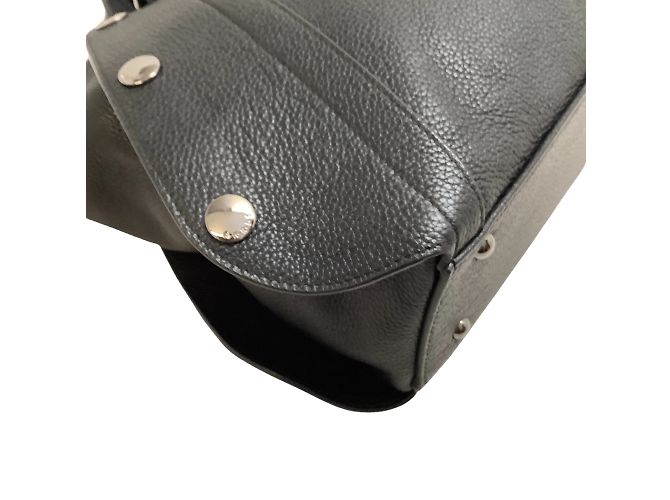 Akris Black Pebbled Leather 2 WAY bag - view 6
