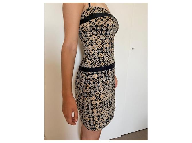 Chanel Abiti Nero Beige - vista 3