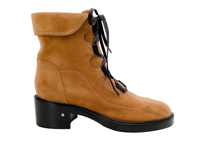 Laurence Dacade Beige Suede Coleen Lace Up Booties - view 2