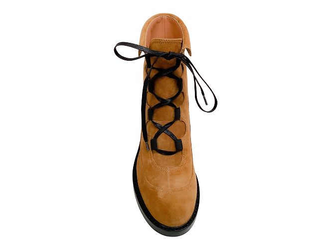 Laurence Dacade Beige Suede Coleen Lace Up Booties - view 4