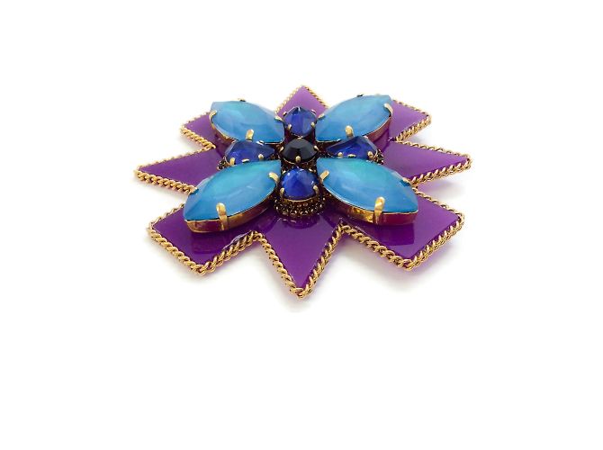 Erickson Beamon Roxo / Broche Blue Girls On Film - vista 2