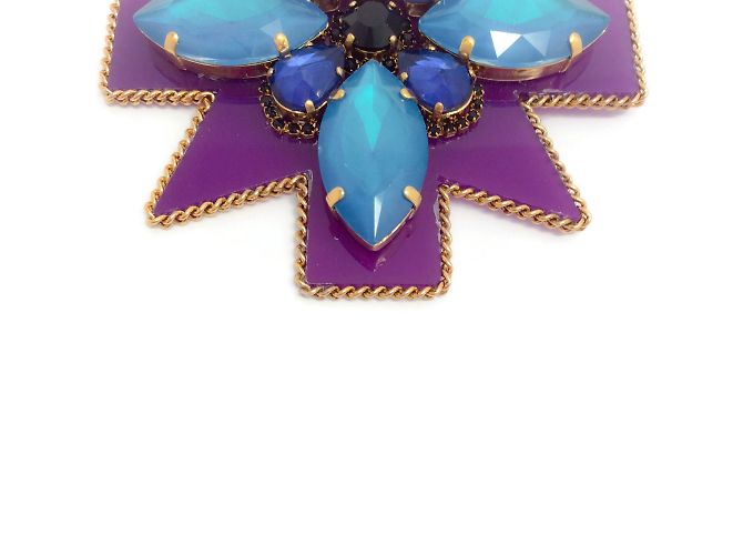 Erickson Beamon Roxo / Broche Blue Girls On Film - vista 3