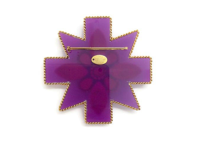 Erickson Beamon Roxo / Broche Blue Girls On Film - vista 5