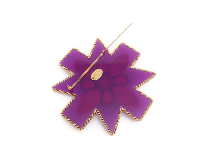 Erickson Beamon Roxo / Broche Blue Girls On Film - vista 7