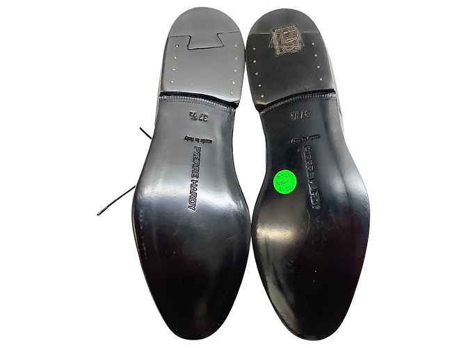 Pierre Hardy Argento / Oxford nere con punta ad ala brogue - vista 7