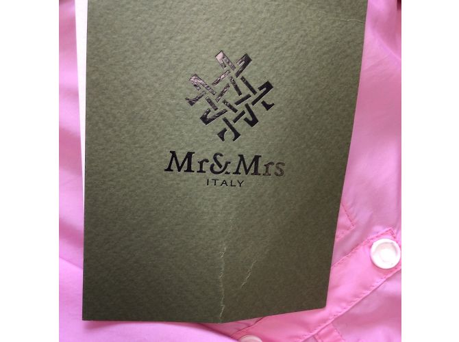 Mr & Mrs Italy Pink Sheer Camo Blossom Parka con cappuccio e zip intera Rosa - vista 5