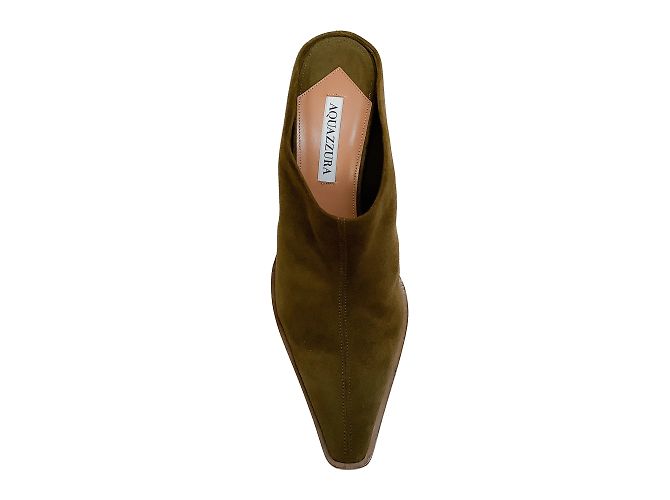 Aquazzura Camoscio Alghe Matisse 70 Mules/Slides - vista 4