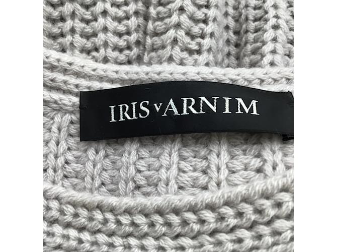 Iris von Arnim Iris von Armin Grauer langärmliger Kaschmir-Strickpullover - Ansicht 4