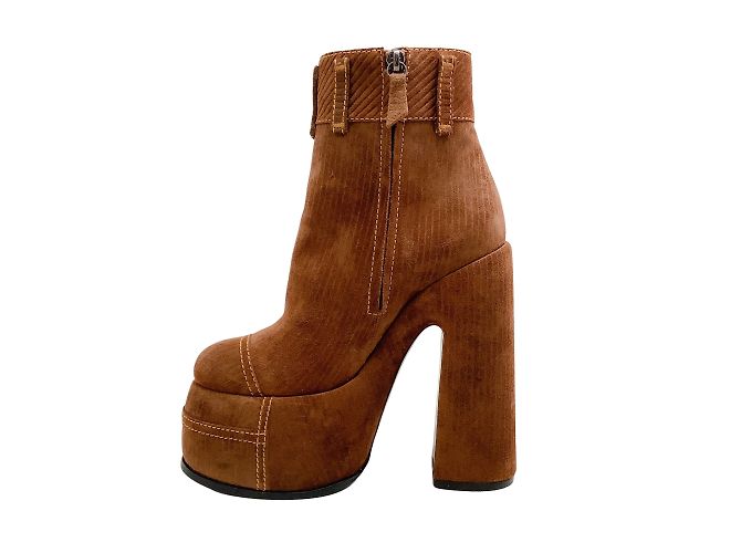 Casadei Goldmine Velvet Roxy Plateaustiefel - Ansicht 3